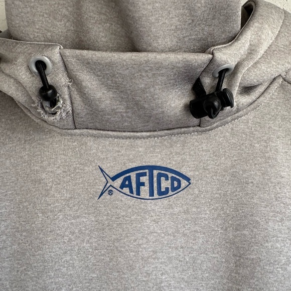 AFTCO Light Gray Pullover Hoodie - Picture 7 of 7